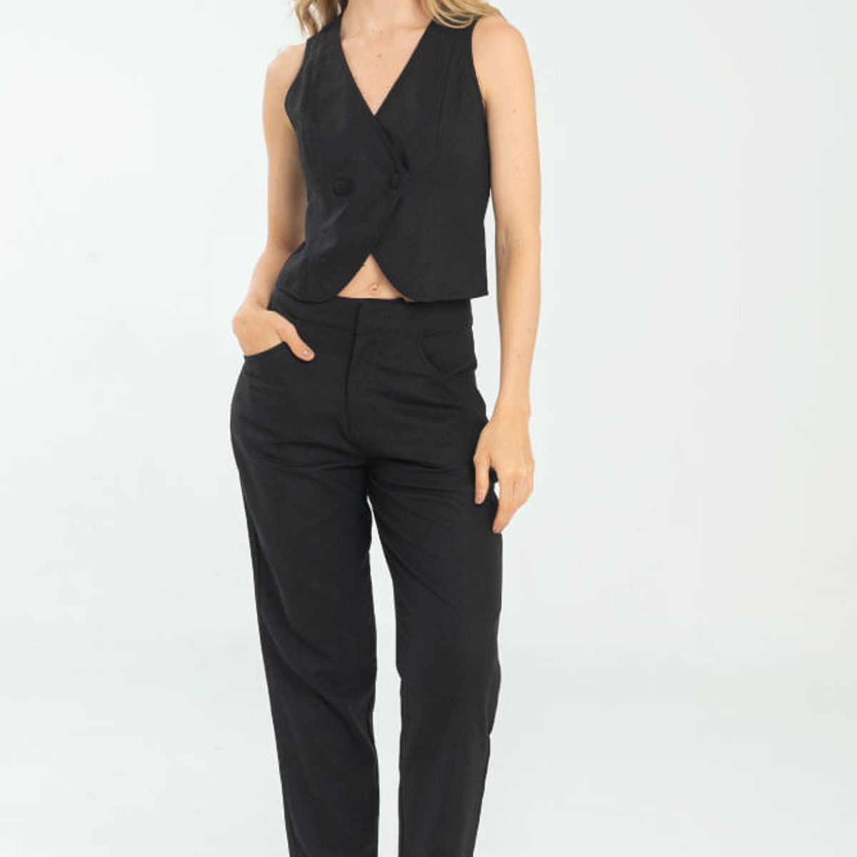 RAGGED - Chaleco harper Negro Ragged