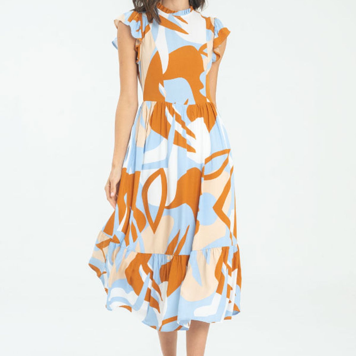 RAGGED - Vestido largo maxam Azul claro Ragged