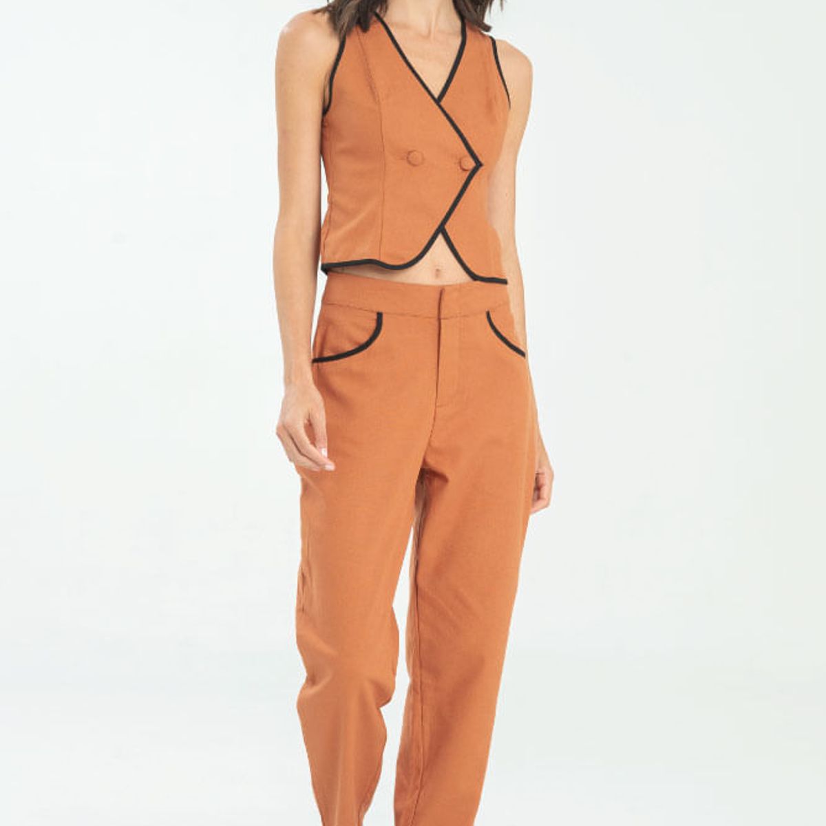 RAGGED - Pantalon alickh Cafe caramelo Ragged,