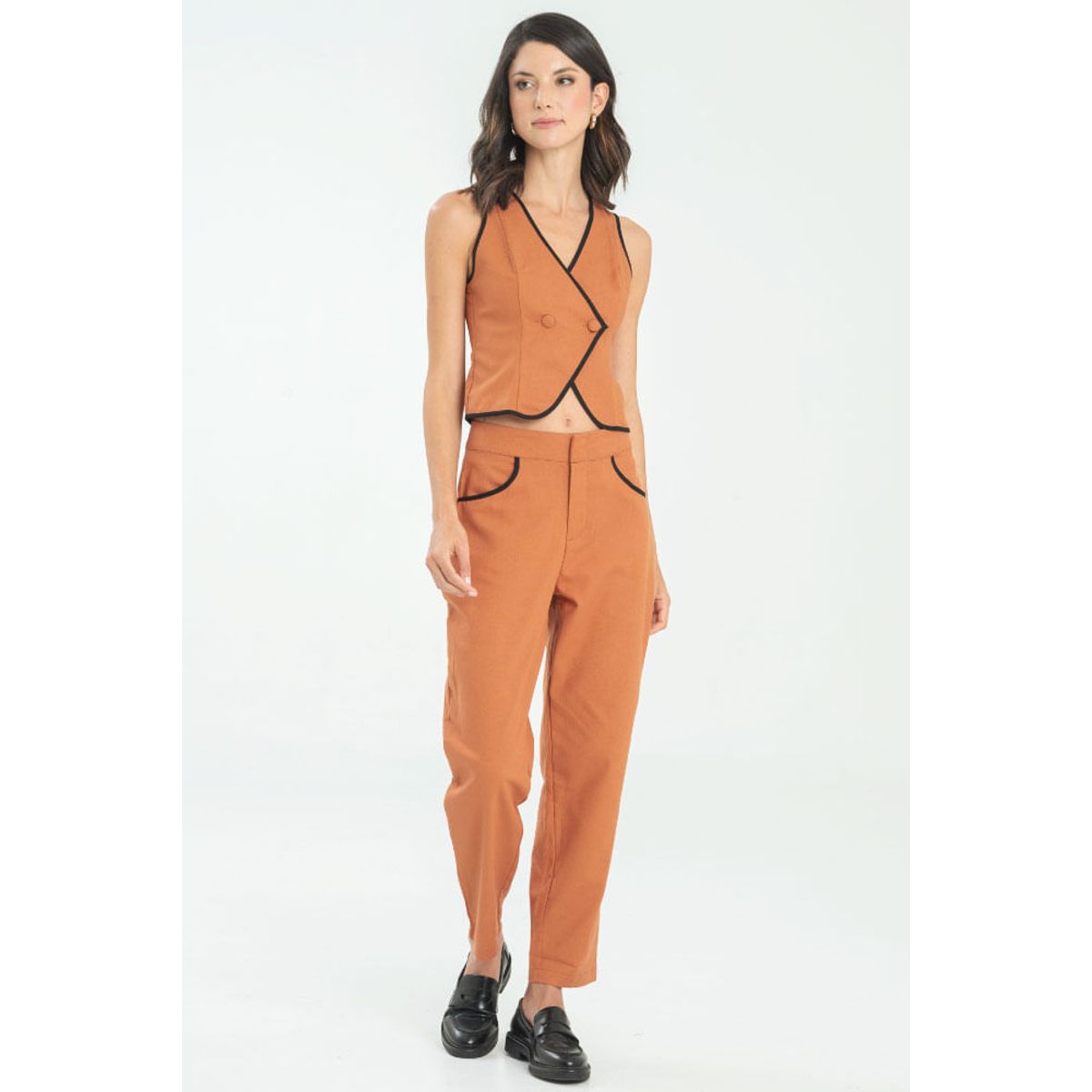 RAGGED - Pantalon alickh Cafe caramelo Ragged.