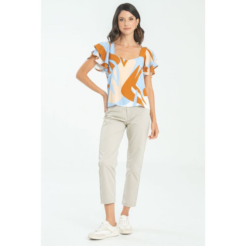RAGGED - Blusa malacai Azul claro Ragged