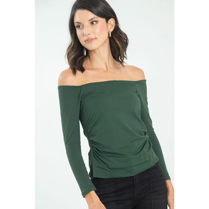 RAGGED - Top amalfi Verde oscuro Ragged