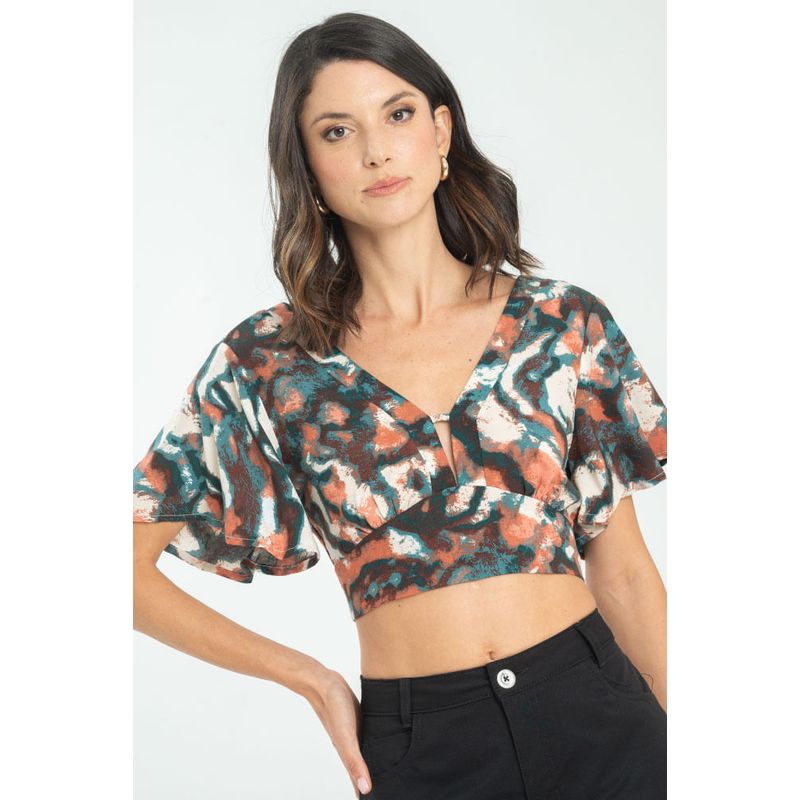 RAGGED - Blusa trish Verde pato Ragged