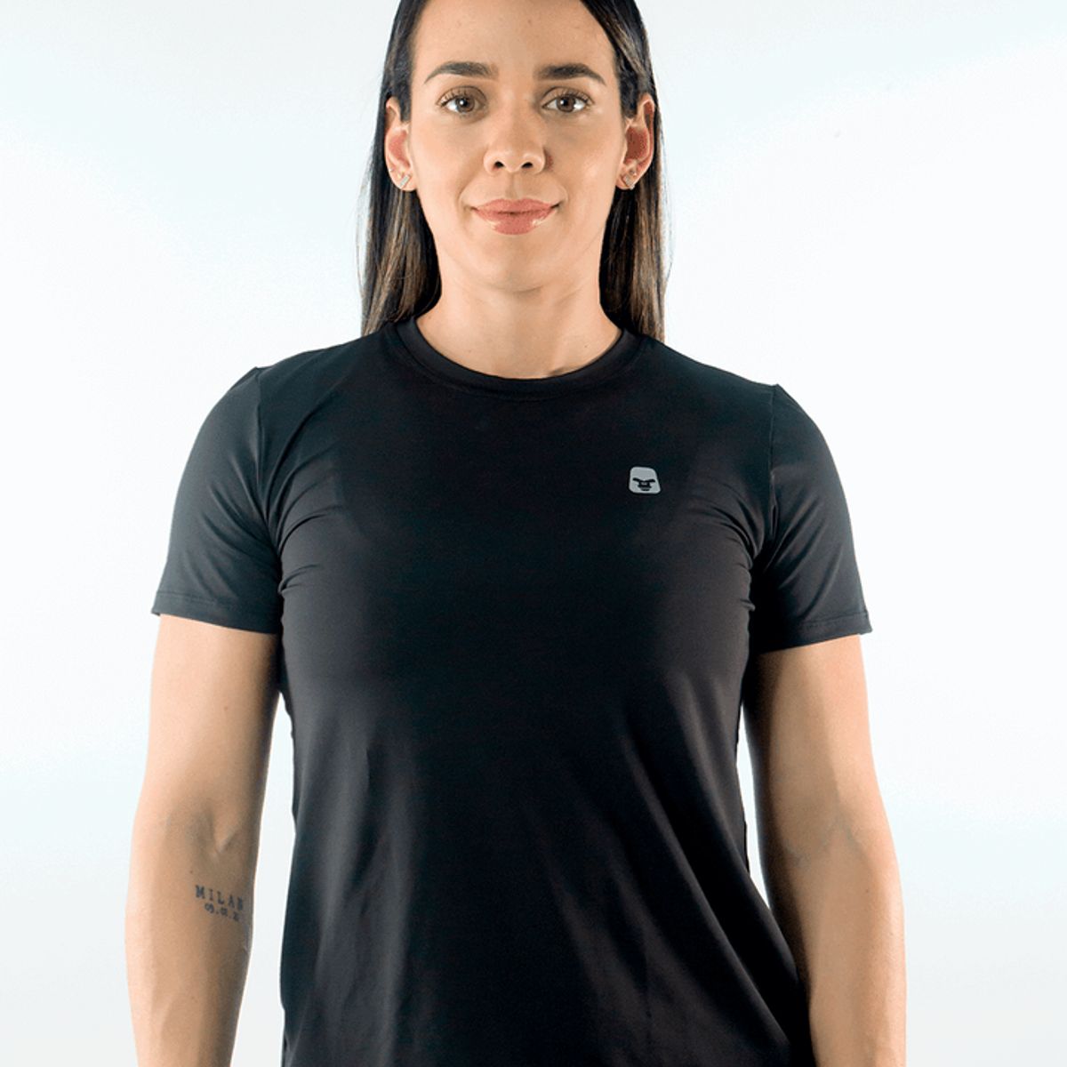 NO RULES - CAMISETA DEPORTIVA MUJER TELA FRIA NEGRA.