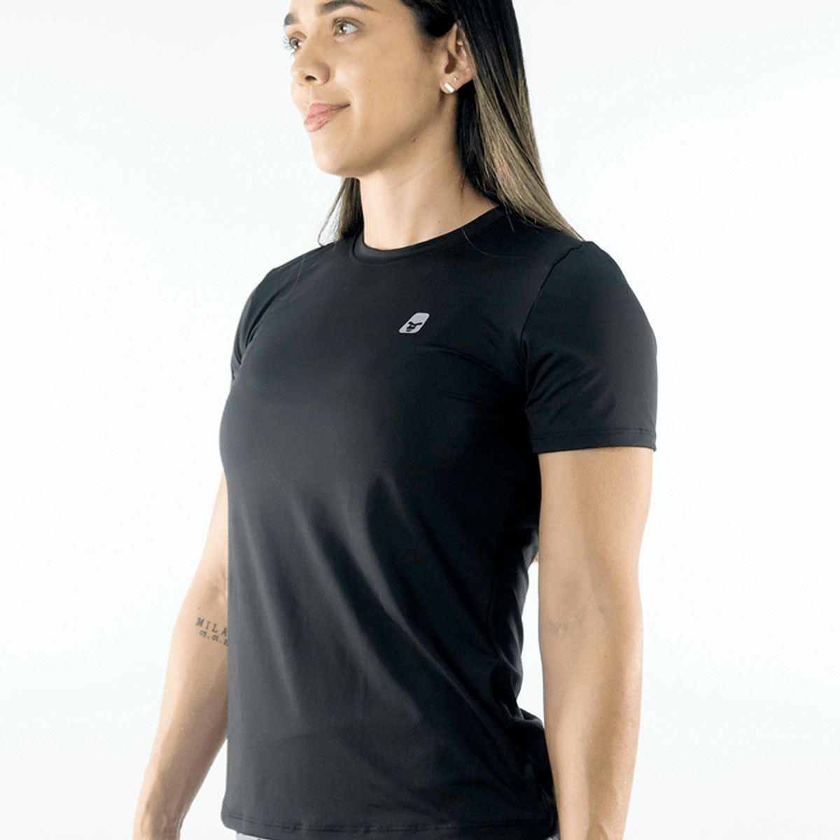 NO RULES - CAMISETA DEPORTIVA MUJER TELA FRIA NEGRA.