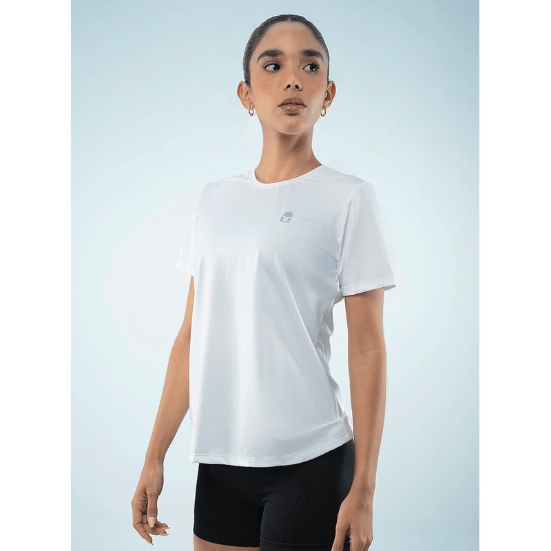 NO RULES - CAMISETA DEPORTIVA MUJER TELA FRIA BLANCO.