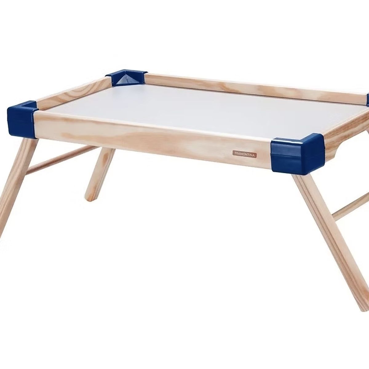 TRAMONTINA - Mesa Para Cama Bandeja Tramontina Happy Day En Madera Maciza Azul