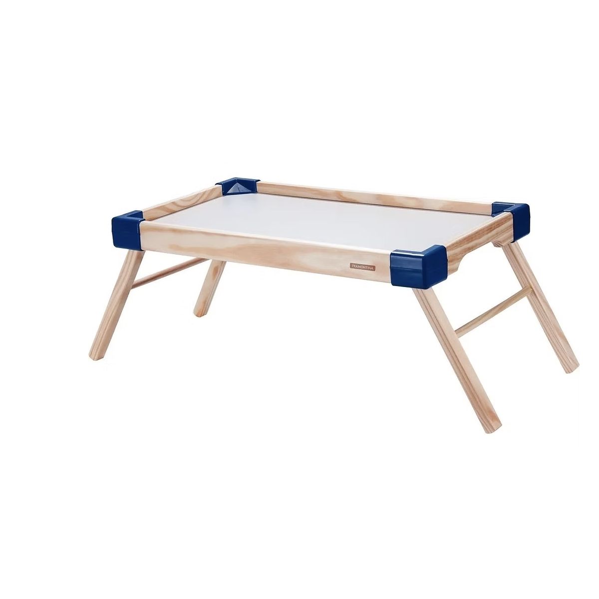 TRAMONTINA - Mesa Para Cama Bandeja Tramontina Happy Day En Madera Maciza Azul