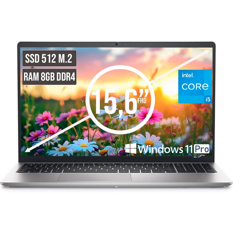 DELL - PORTATIL DELL INSPIRON INTEL CORE I5 1334U SSD 512GB RAM 8GB LED 156 FHD LC W11 PRO