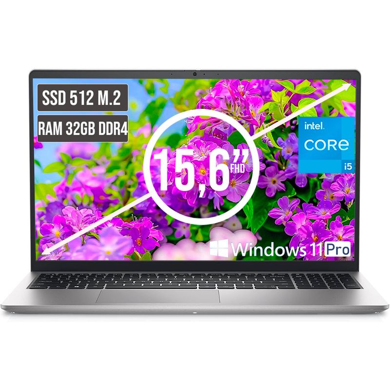 DELL - PORTATIL DELL INSPIRON INTEL CORE I5 1334U SSD 512GB RAM 32GB LED 156 FHD LC W11 PRO