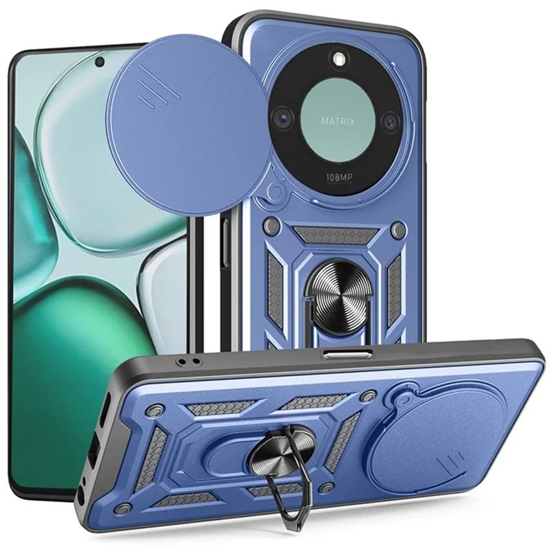 GENERICO - Funda Case Protector Slider Compatible Honor X9C Smart Azul
