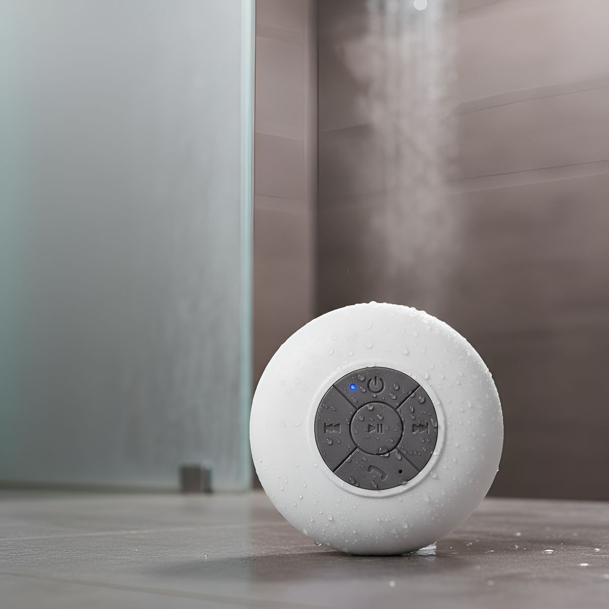 GENERICO - Mini Parlante Altavoz Bluetooth Waterproof Para Ducha Bts-06 Blanco