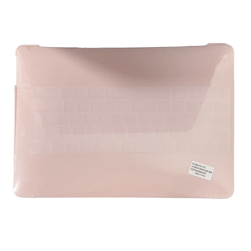 GENERICO - Carcasa Case Para Mac New Pro A2338 Protector Teclado Español RosadoMa