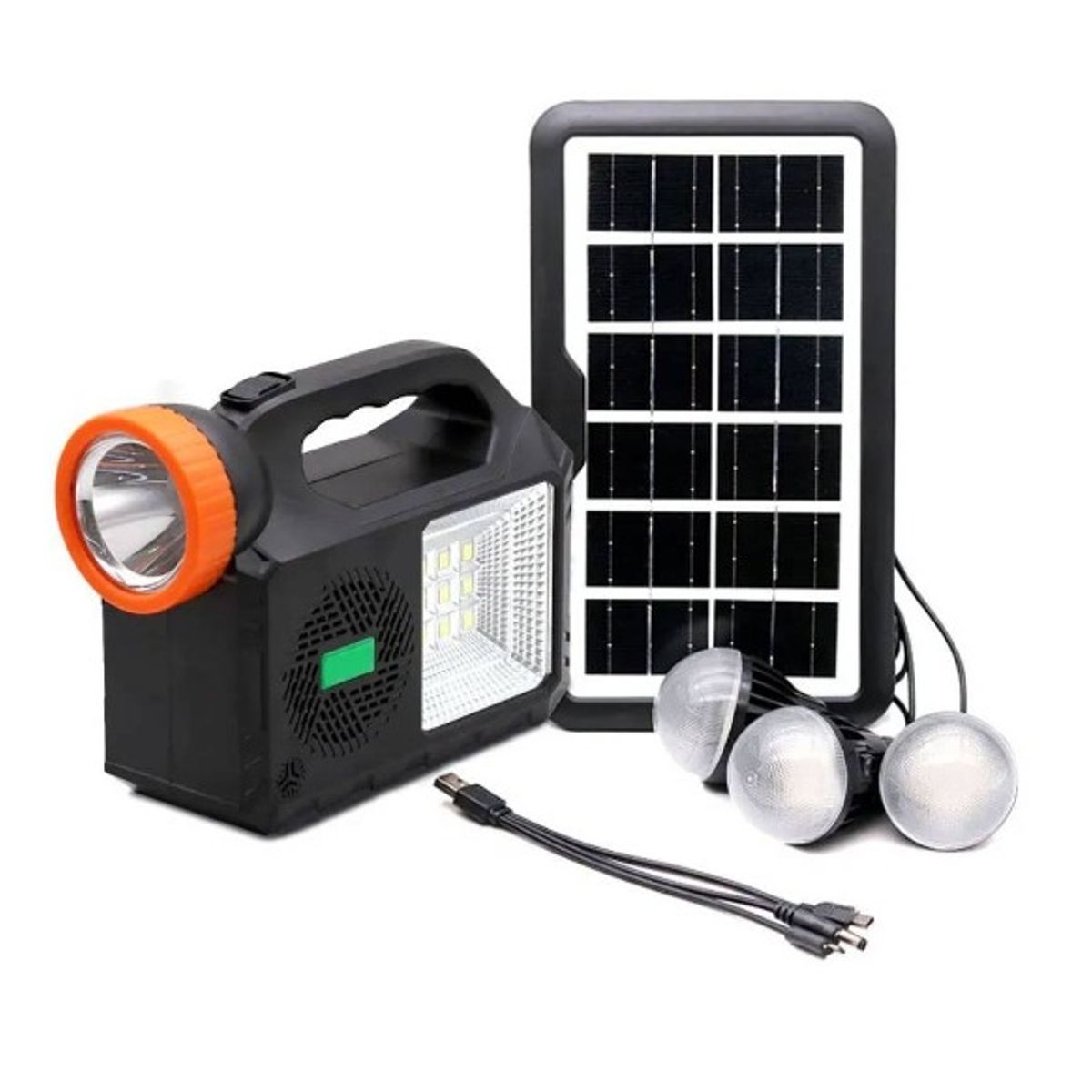 GENERICO - PARLANTE PANEL SOLAR CON LAMPARA GD-102