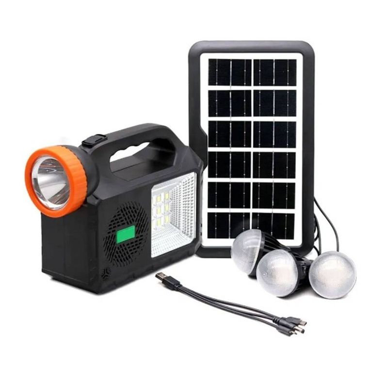 GENERICO - PARLANTE PANEL SOLAR CON LAMPARA GD-102