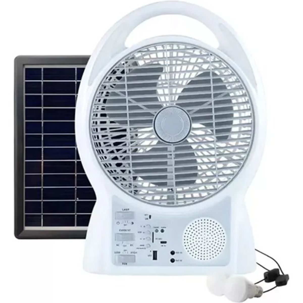 GENERICO - RADIO-VENTILADOR SOLAR 8 GD-8029