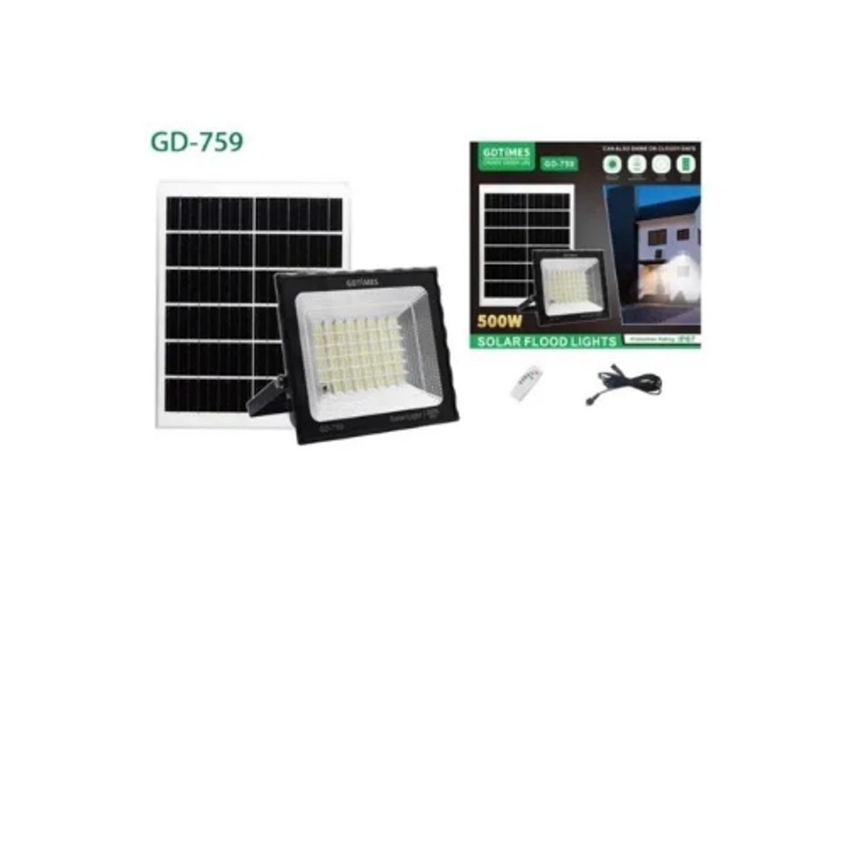 GENERICO - REFLECTOR SOLAR 500W GD-759