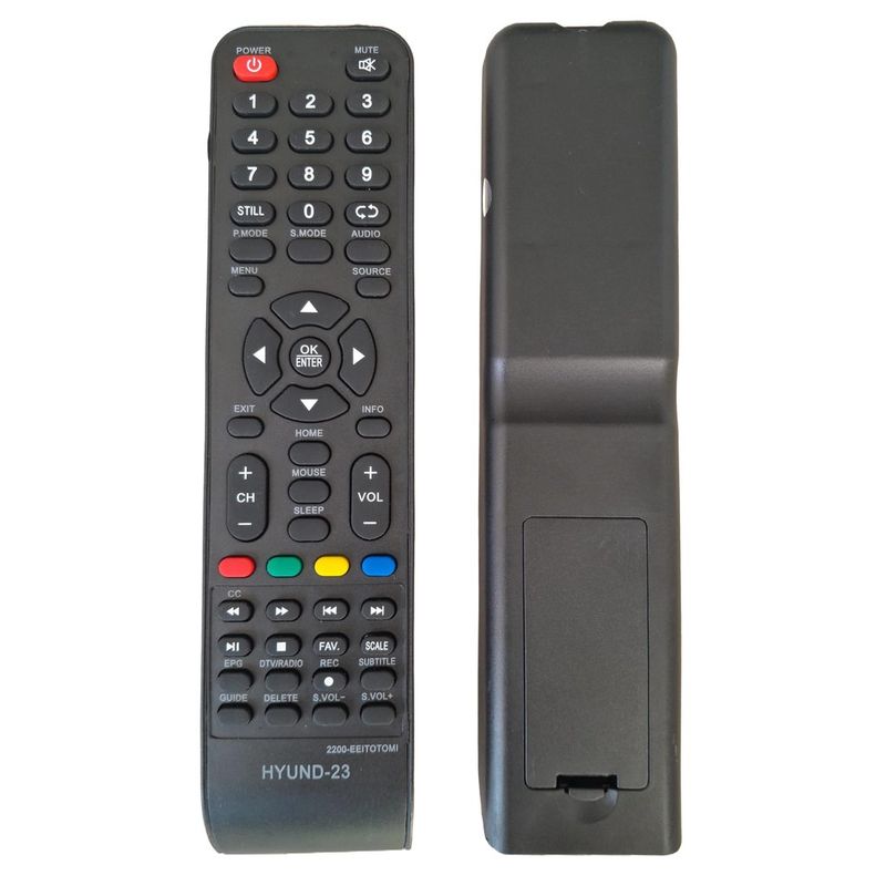 GENERICO - CONTROL REMOTO COMPATIBLE CON TV HYUNDAI HYUND 23 TC017 - REPUESTO