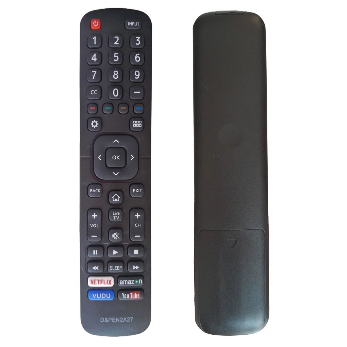 GENERICO - CONTROL REMOTO COMPATIBLE CON TV HISENSE SMART TV EN2A27- REPUESTO