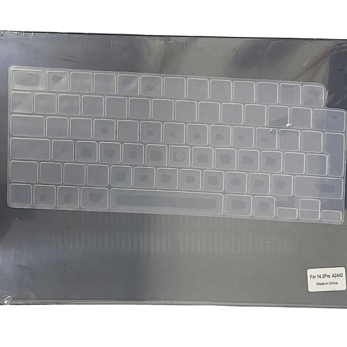 GENERICO - Carcasa Case Para Mac Pro 14 A2442 Protector Teclado Español Negro