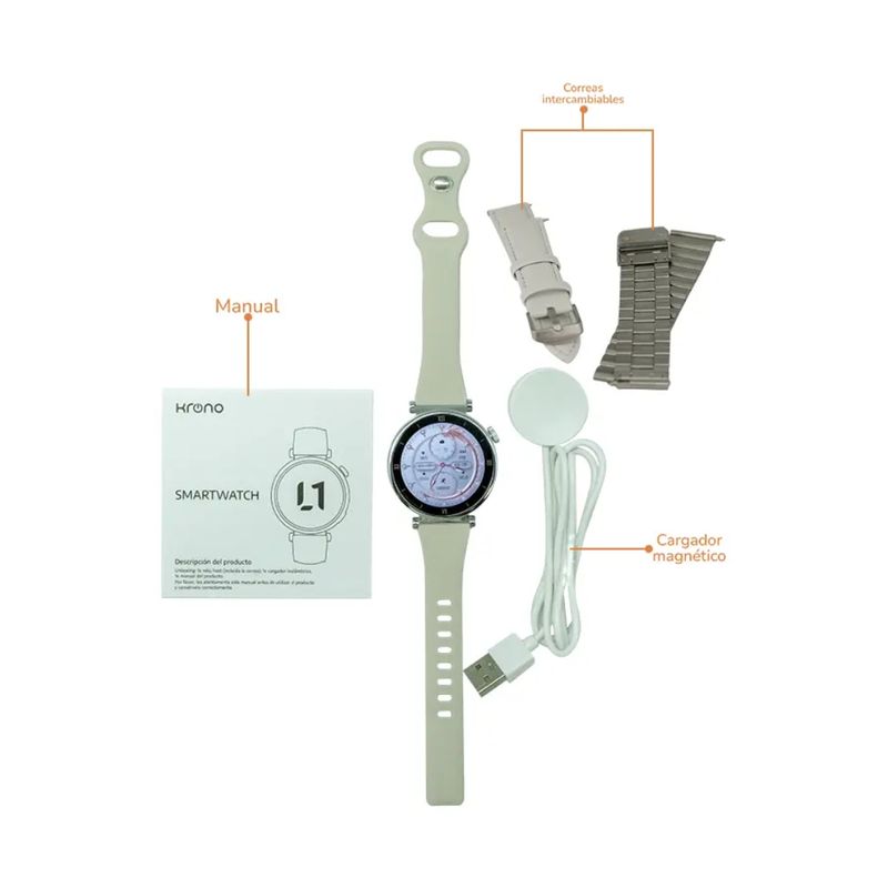 KRONO - Smartwatch L1- Krono Estilo y Función