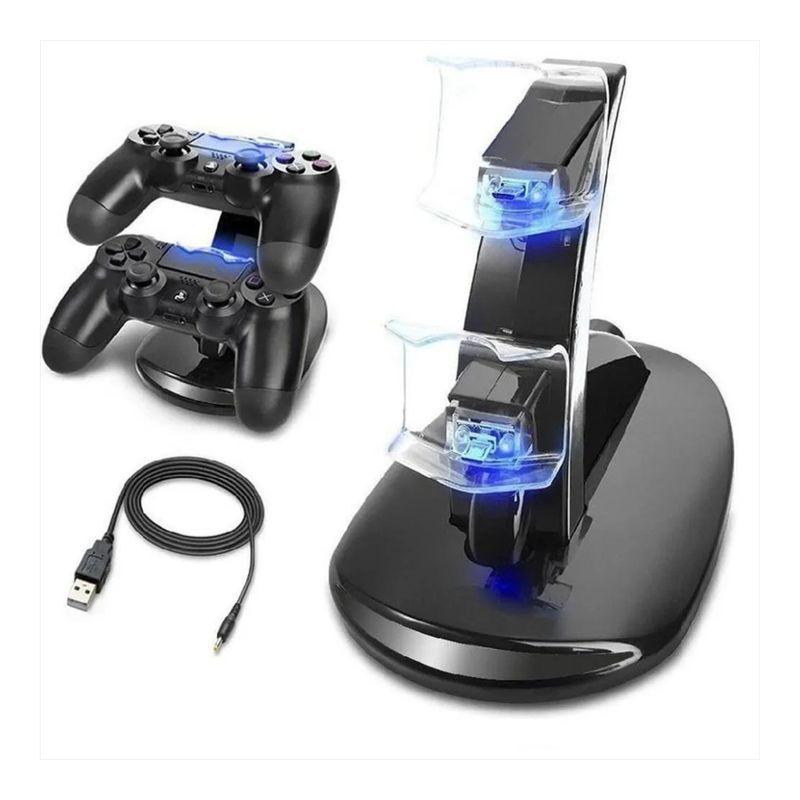 GENERICO - Base Cargador Dual Control Ps4 Dualshock Soporte De Carga