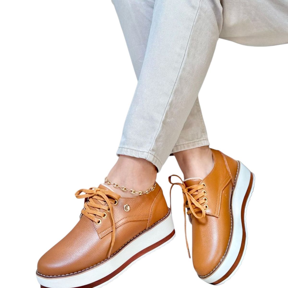 EVEGONZ - Zapato Oxford En Cuero Calzado Comodo Mujer