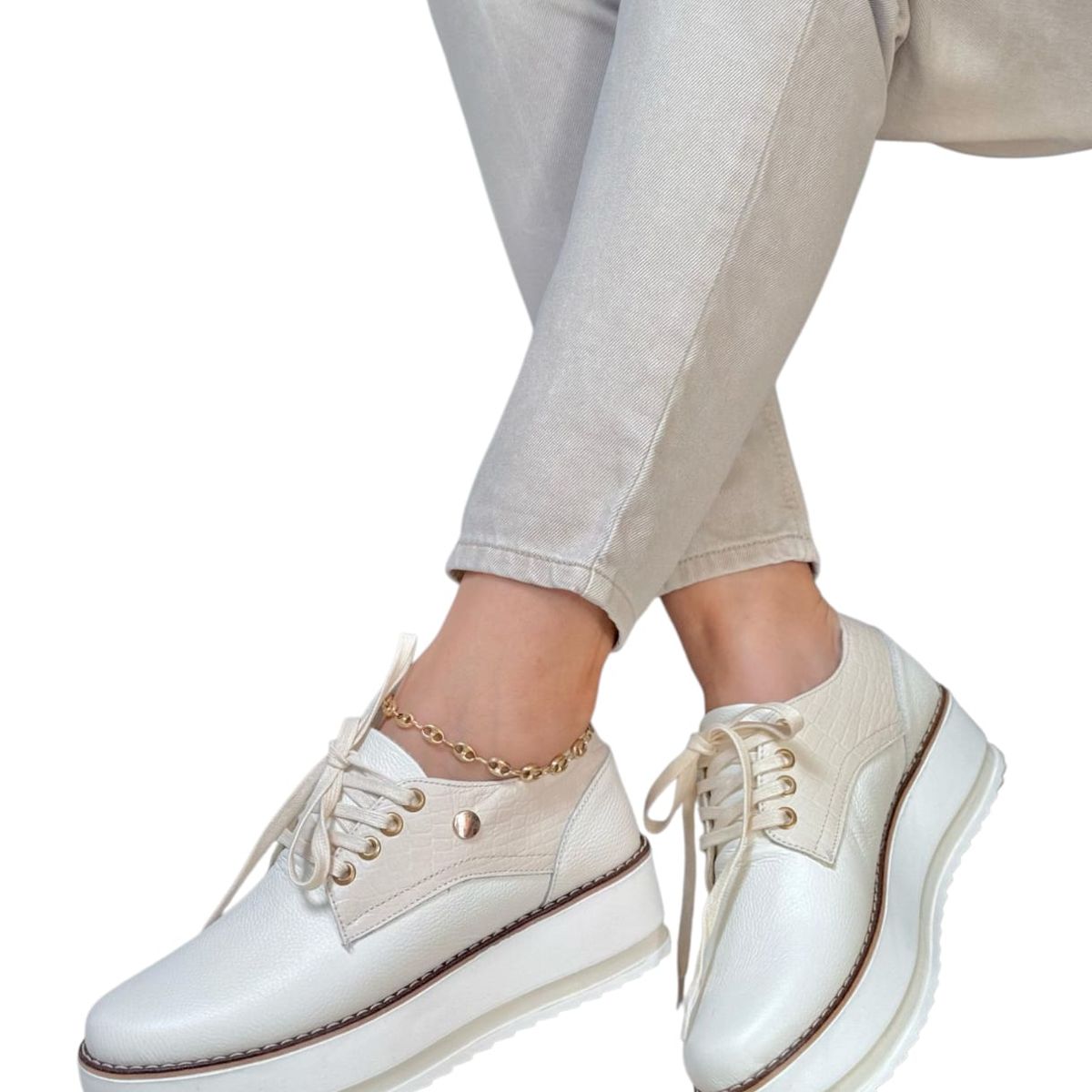 EVEGONZ - Zapato Oxford En Cuero Calzado Comodo Mujer