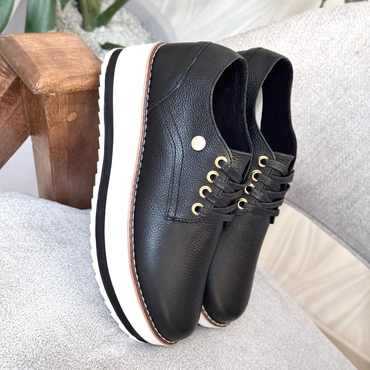 EVEGONZ - Zapato Oxford En Cuero Calzado Comodo Mujer