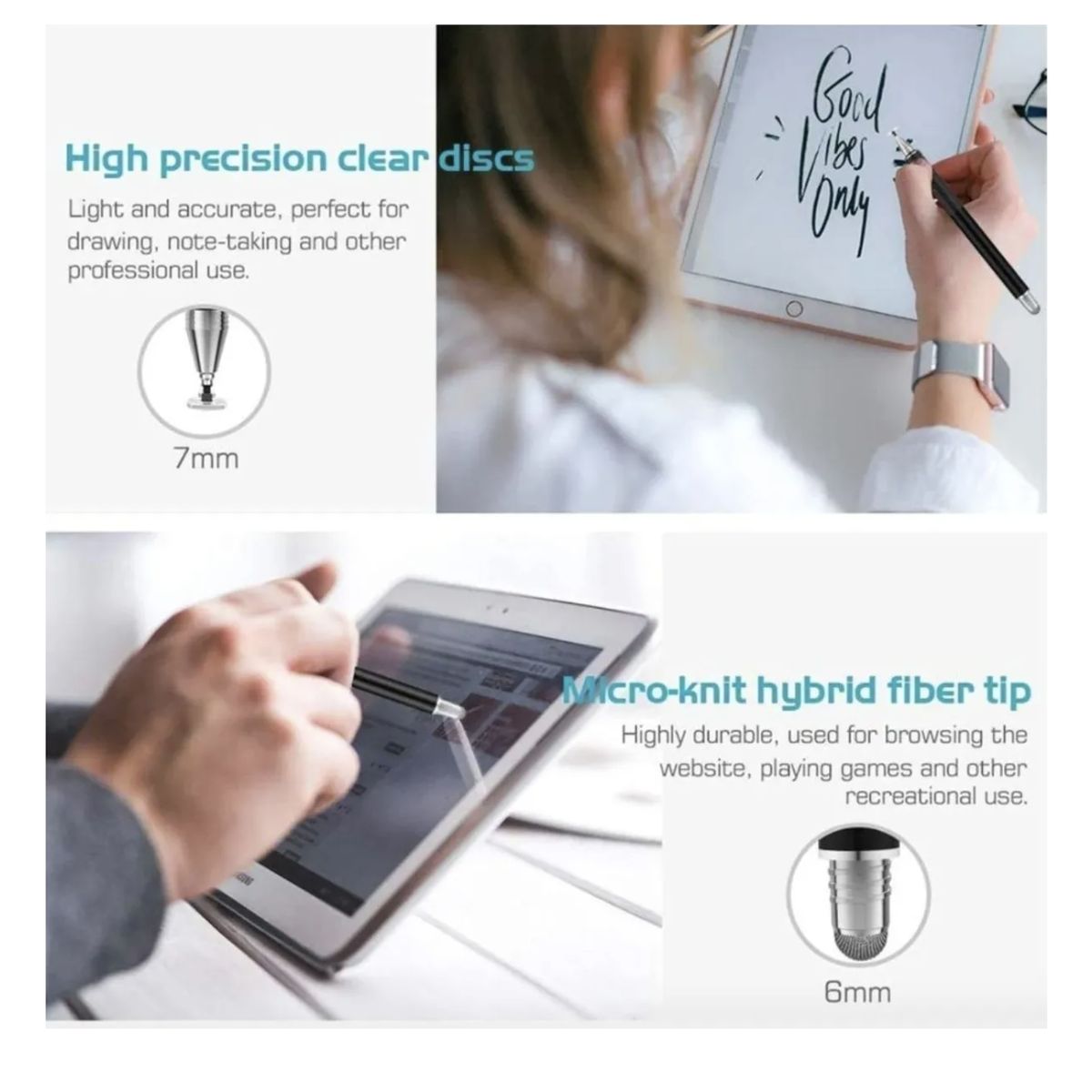 GENERICO - Lápiz Optico Touch Pen Universal Para Tablet Celular 3 En 1