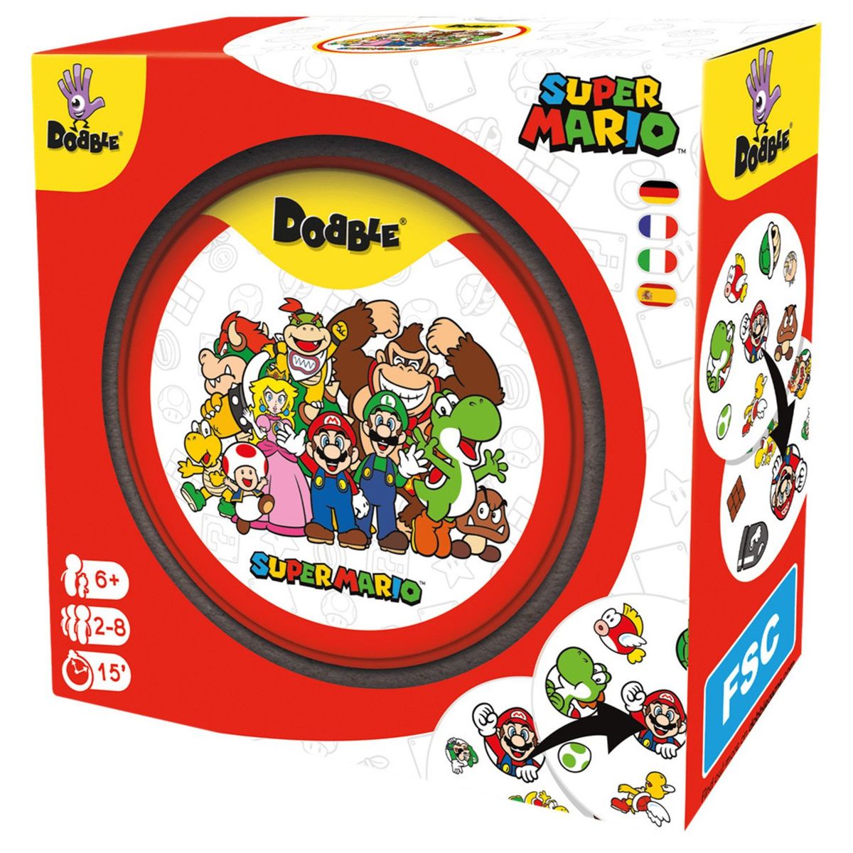 ASMODEE - Dobble Super Mario Juego De Mesa