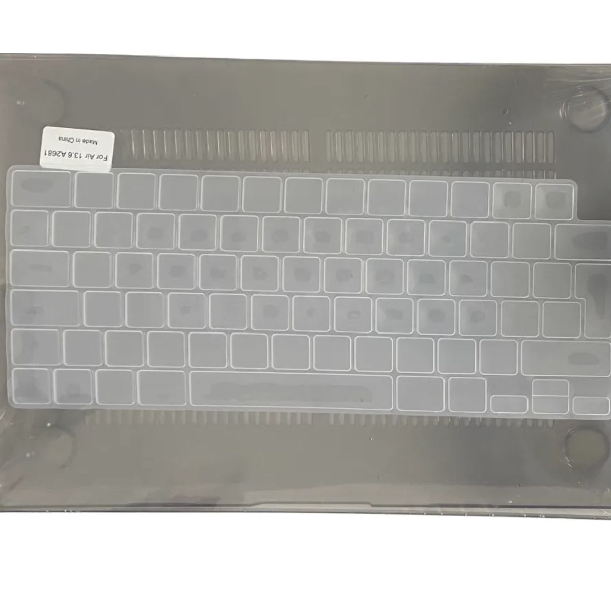 GENERICO - Carcasa Case Para Mac Air 13.6 A2681 Protector Teclado Español Gris