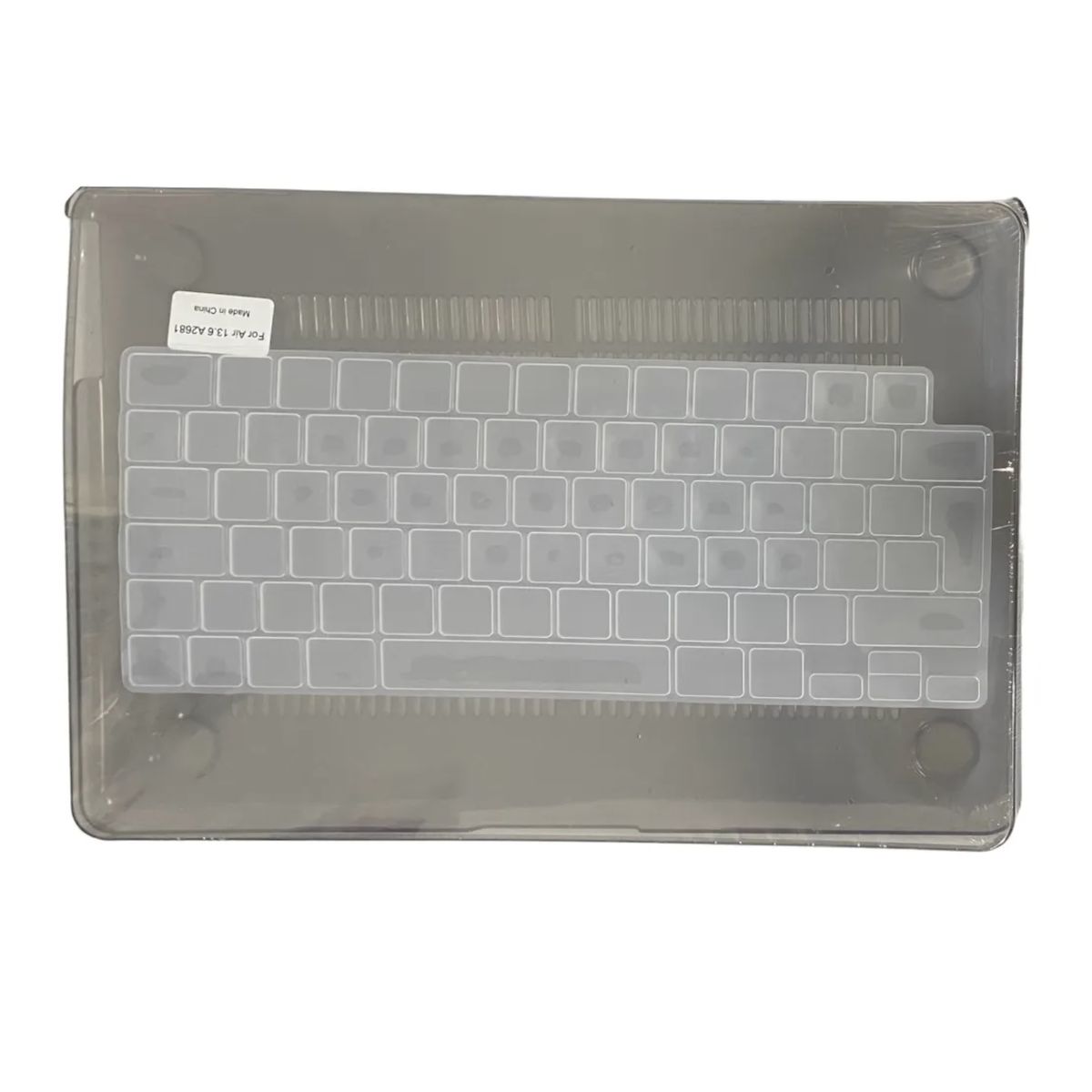 GENERICO - Carcasa Case Para Mac Air 13.6 A2681 Protector Teclado Español Gris