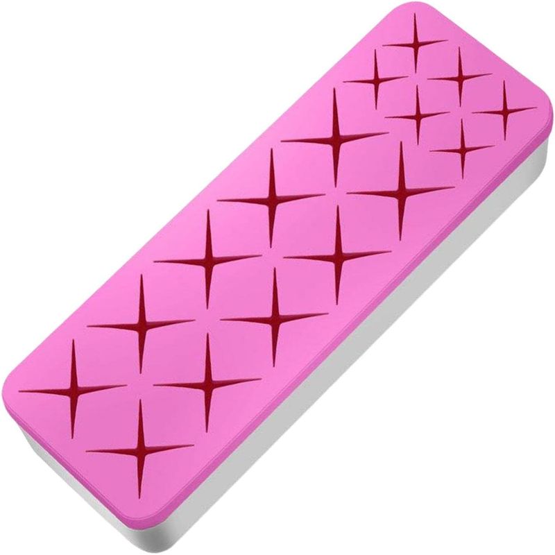 GENERICO - ORGANIZADOR DE MAQUILLAJE VELEKA CAJA PARA COSMÉTICOS ROSA-BLANCO