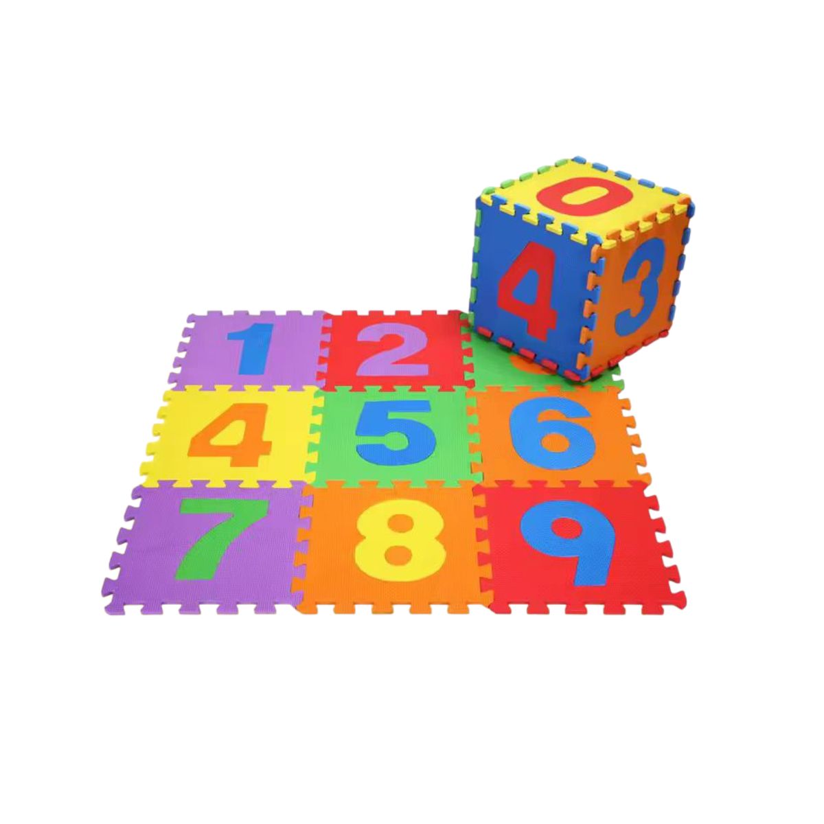 GENERICO - Tapete Rompecabezas x 9 fichas Gimnasio Para Numeros