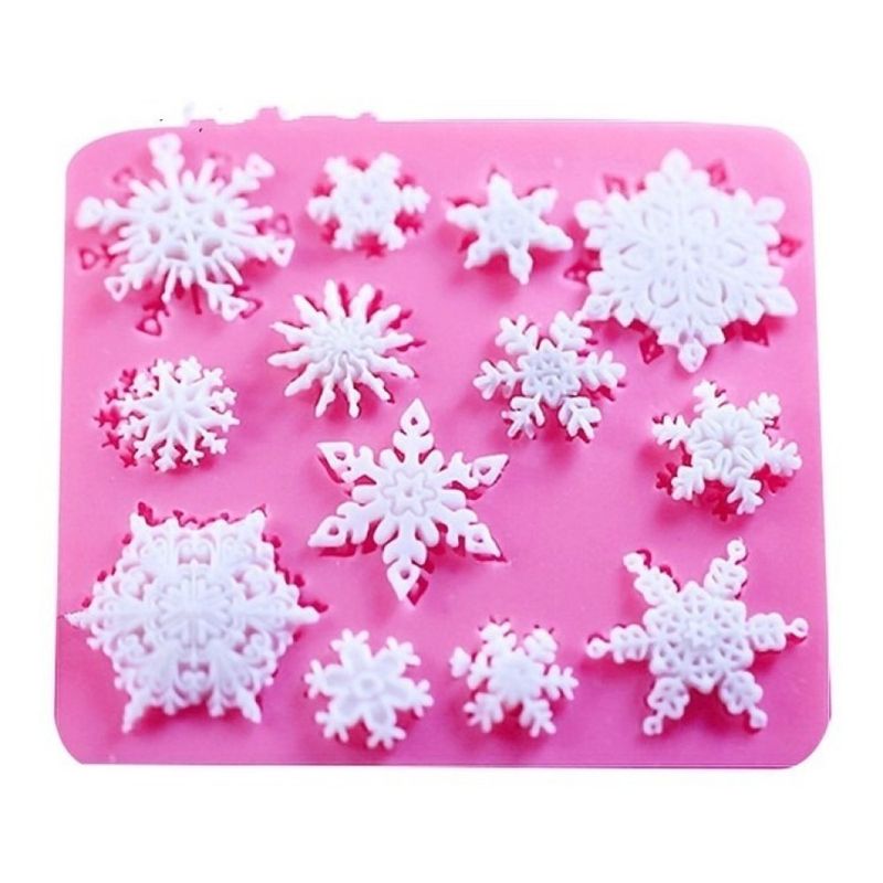 ORQUIDEA - Molde snowflakes silicona 8.5 cm