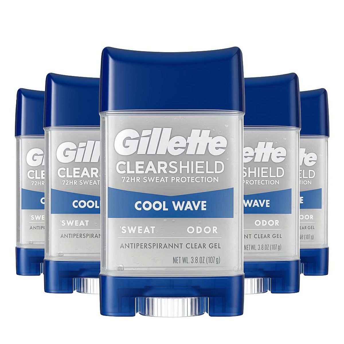 GILLETTE - Desodorante Gillette Cool Wave Gel x 5 x 107Grs