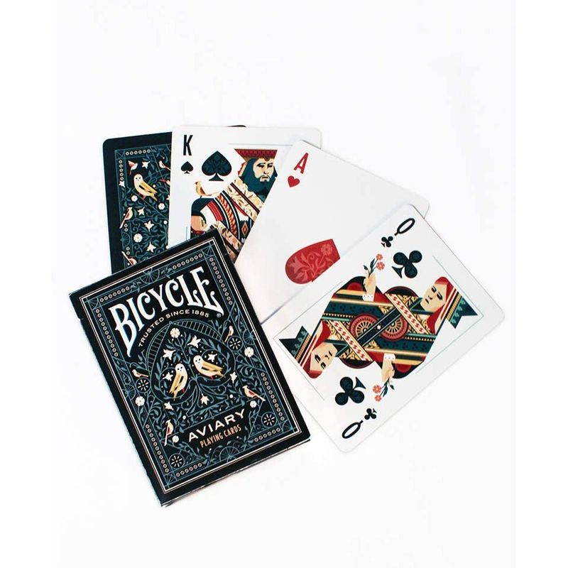 BICYCLE - Baraja Aviary Cartas Bicycle Pajaros Naipes Aves Poker Verde