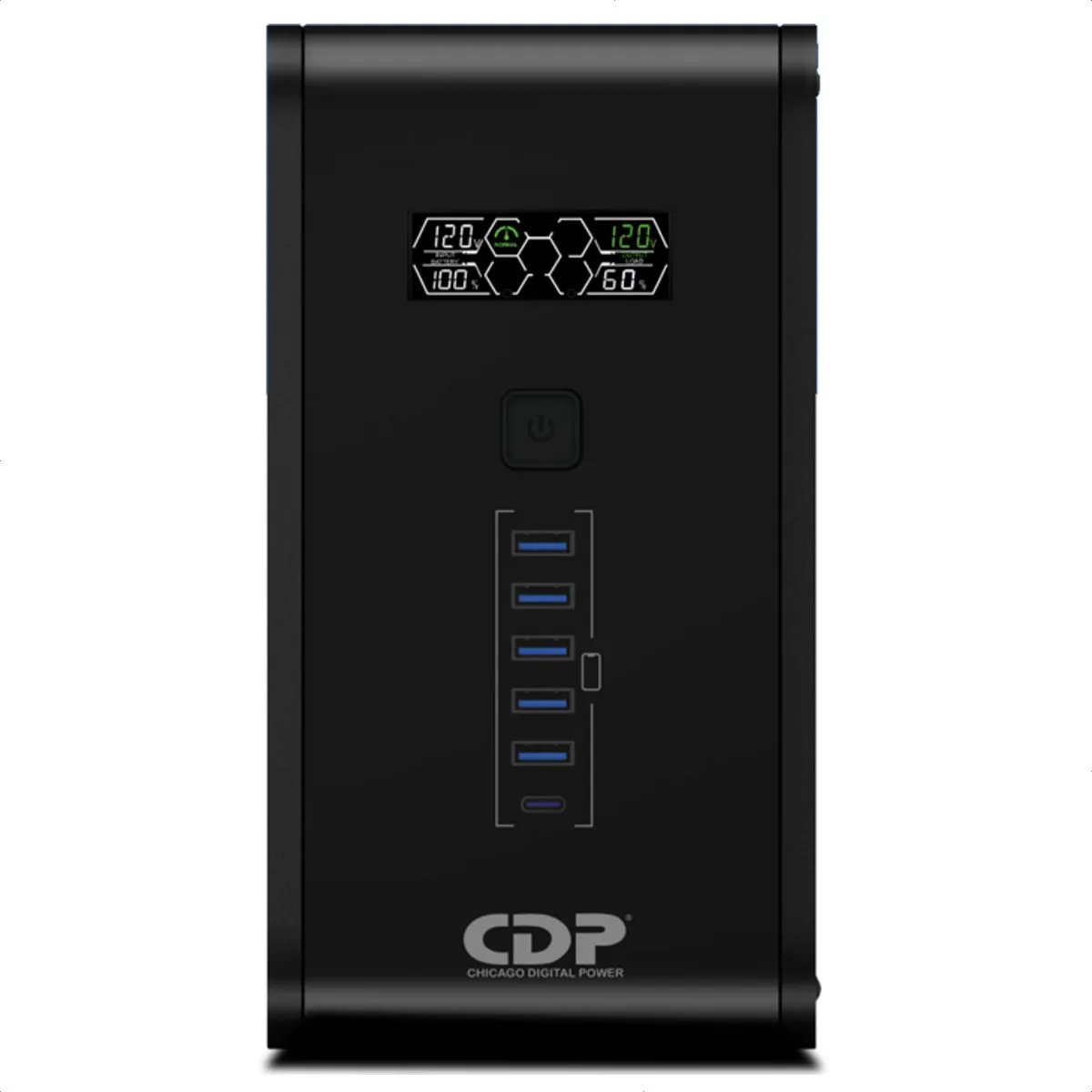 CDP - UPS Interactiva CDP R-smart 1510 1500va, 10 Tomas 6 USB, LCD