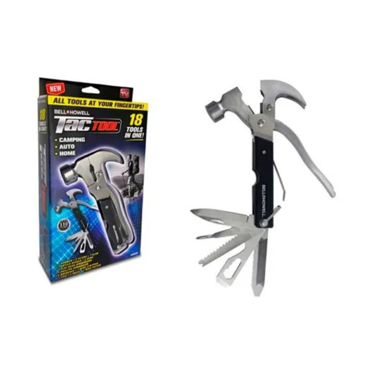 GENERICO - Martillo Multiusos 18 En 1 Herramienta Multiuso
