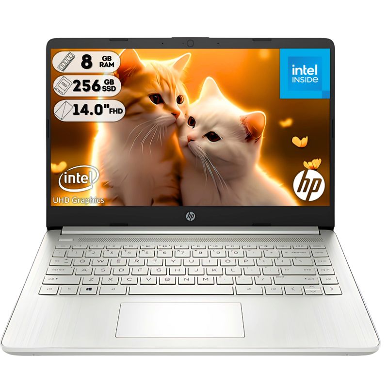 HP - Portátil Hp 14-DQ0533LA Intel Celeron N4120 Ram 8Gg Ddr4 Ssd 256Gb Pantalla 14 Hd