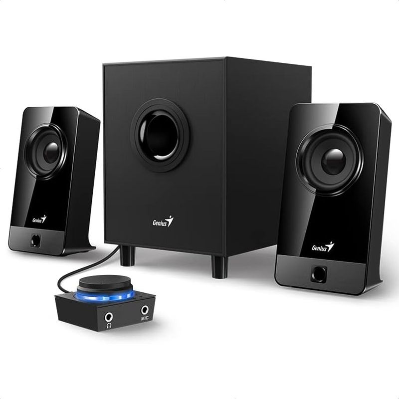 GENIUS - Parlantes Subwoofer Genius SW-21 300X Control Pod 10W Rms