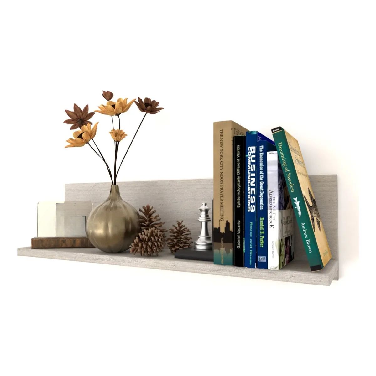 GENERICO - Repisa Flotante Modelo Genova  Decoración Moderna Lujosa Chantilli