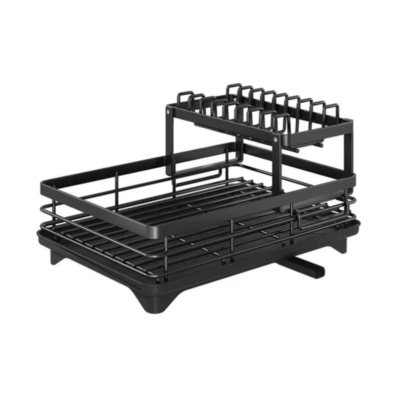 GENERICO - Estantes Para Platos Grandes De Acero Inoxidable De 2 Nivele