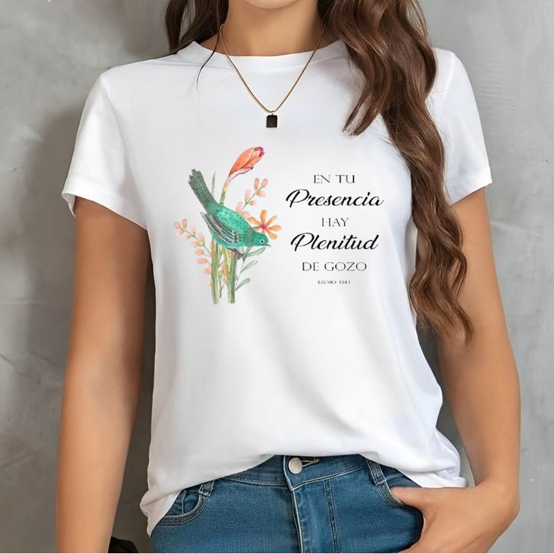 ISMI - Camiseta Cristiana Mujer Manga Corta Poli Algodón Ismi