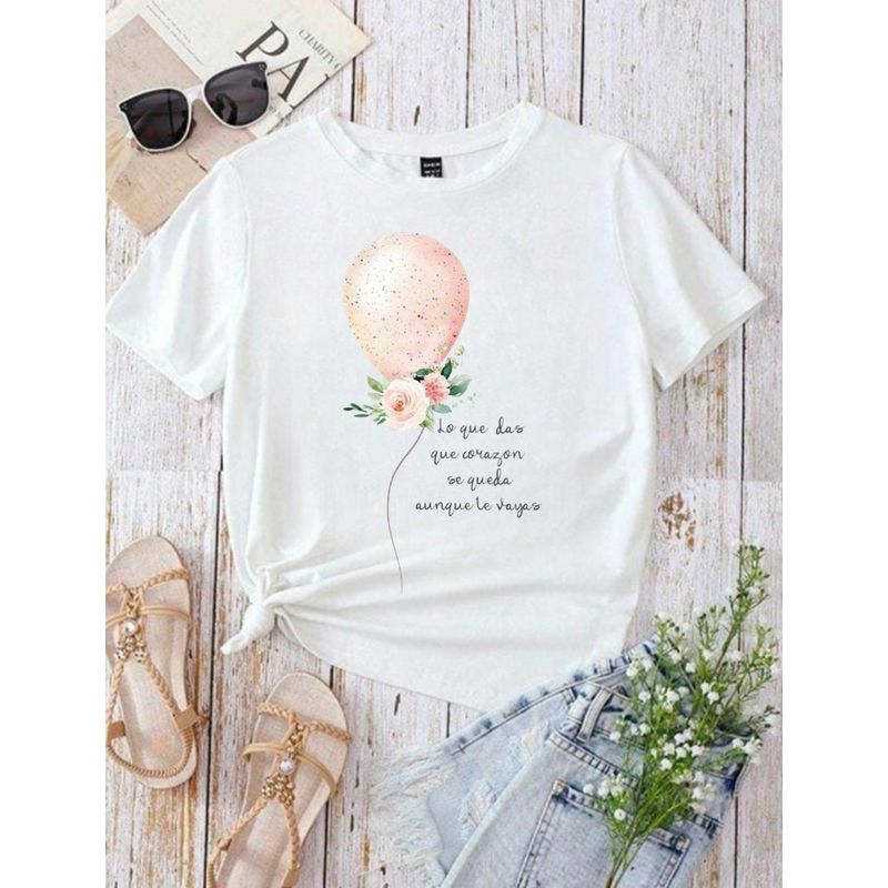 ISMI - Camiseta Cristiana Mujer Manga Corta Poli Algodón Ismi.
