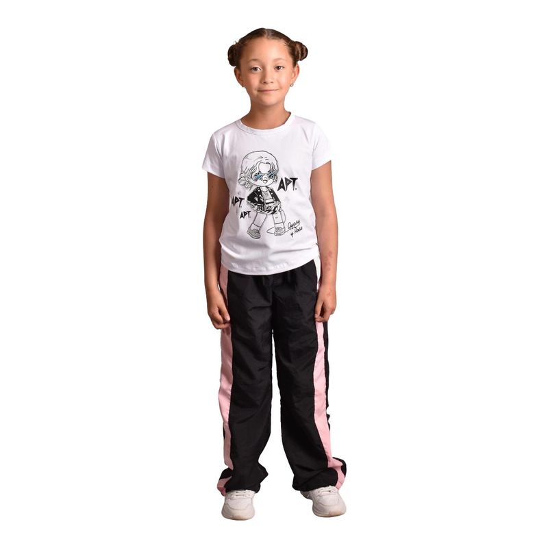 BIGBOYS - Camiseta Rose Apt Blanca Niña