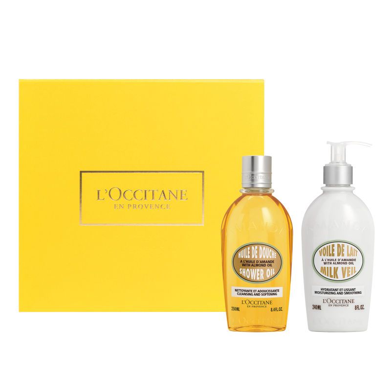 LOCCITANE - Dúo Aceite de Ducha y Velo de Leche de Almendras