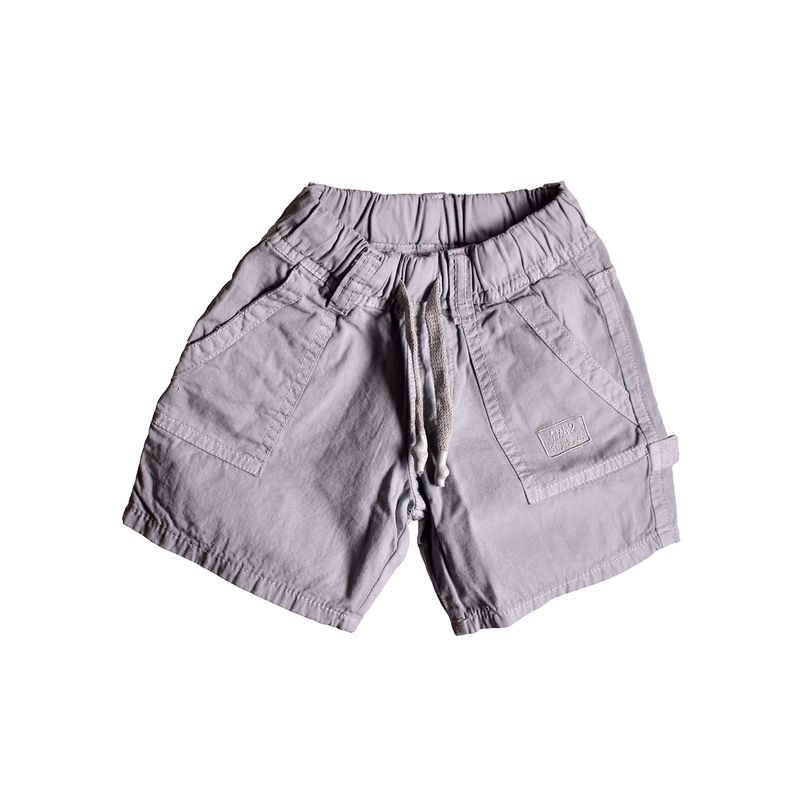 BIGBOYS - Bermuda Drill Gris Bebé Niño 24 Meses