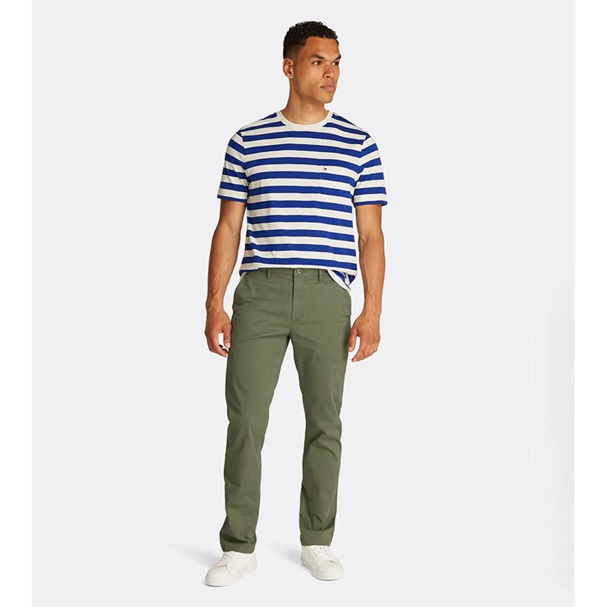 TOMMY HILFIGER - Pantalón verde chino Denton con pierna recta Tommy Hilfiger